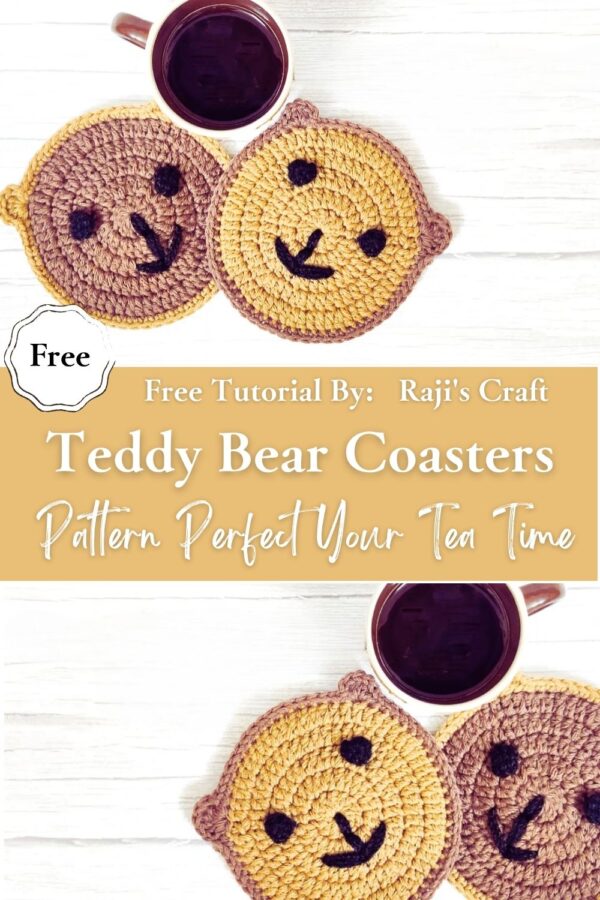  Incredible Crochet Teddy Bear Coasters Pattern Perfect Your Tea Time