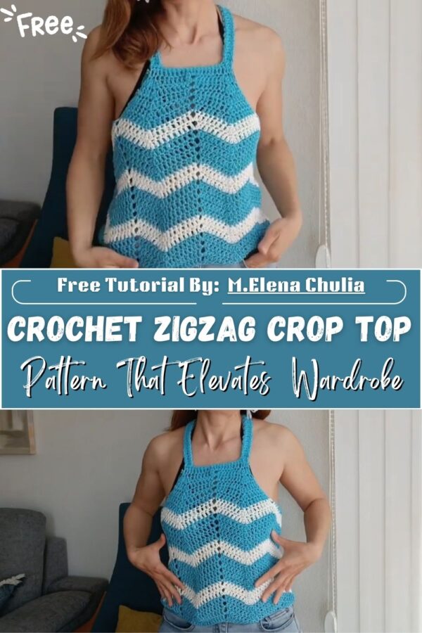 Incredible Crochet Zigzag Crop Top Pattern That Elevates Your Wardrobe