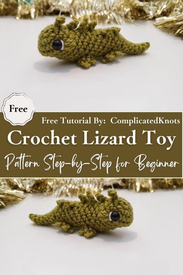 Inspiring Crochet Lizard Toy Pattern Step-by-Step for Beginner 
