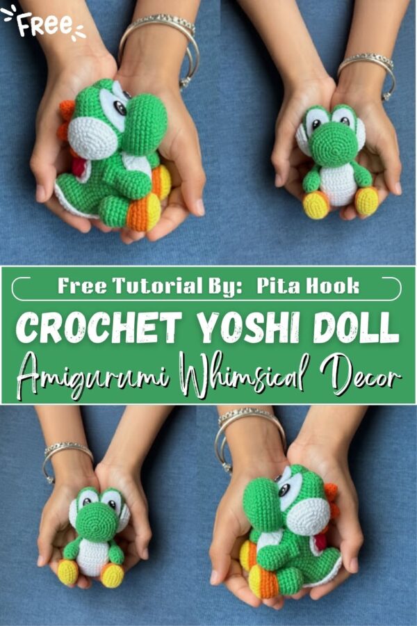 Inspiring Crochet Yoshi Doll Amigurumi Pattern for Whimsical Decor 