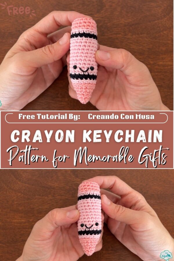 Luxurious Crochet Crayon Keychain Amigurumi Pattern for Memorable Gifts