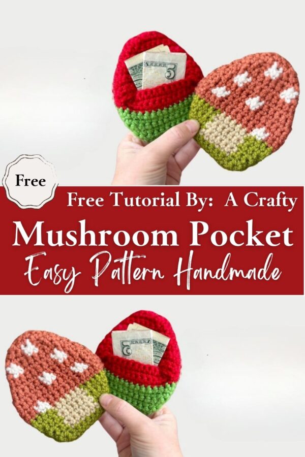  Luxurious Crochet Mushroom Gift Pocket Easy Pattern Handmade