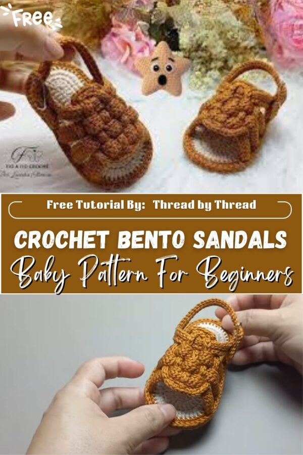 Peaceful Crochet Bento Sandals for Baby Pattern For Beginners