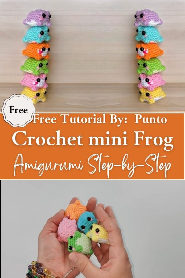 Polished Crochet mini Frog Amigurumi Step-by-Step Pattern