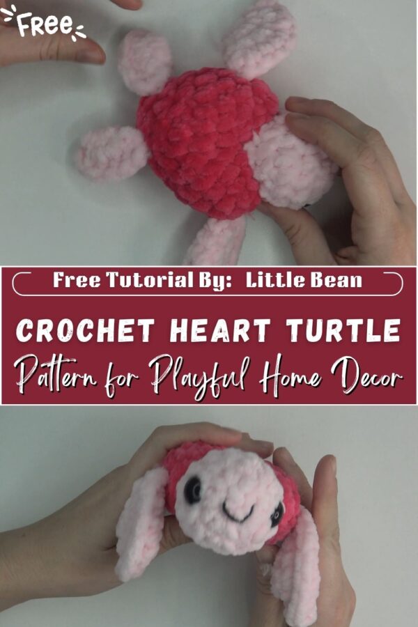 Powerful Crochet Heart Turtle Amigurumi Pattern for Playful Home Decor