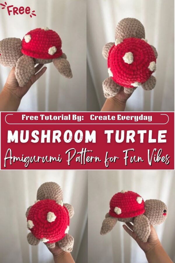 Powerful Crochet Mushroom Turtle Amigurumi Pattern for Fun Vibes 