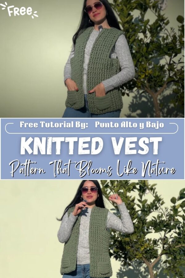 Remarkable Crochet Knitted Vest Pattern That Blooms Like Nature