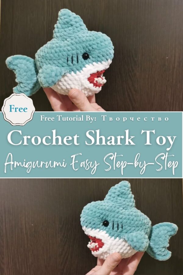Stunning Crochet Shark Toy Amigurumi Easy Step-by-Step Masterclass Pattern