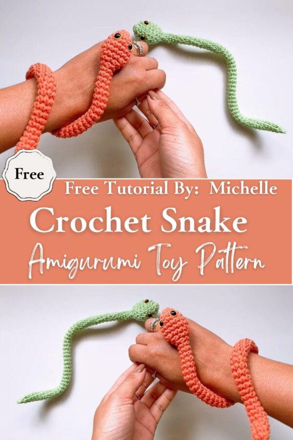 Stunning Crochet Snake Amigurumi Toy Pattern for Kids
