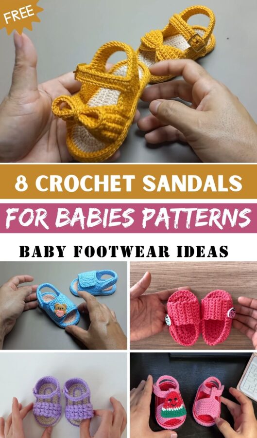 Stylish Crochet Sandals for Babies Patterns Baby Footwear Ideas 