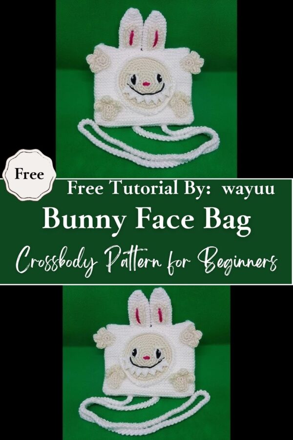 Superb Crochet Bunny Face Bag Crossbody Pattern for Beginners