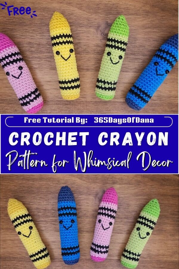 Superb Crochet Crayon Amigurumi Pattern for Whimsical Decor