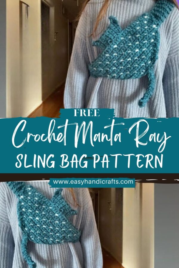 Unique Crochet Manta Ray Sling Bag Pattern for Starters