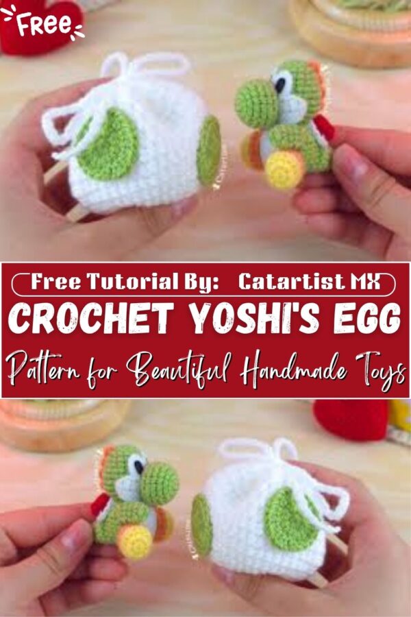 Vibrant Crochet Yoshi's Egg Amigurumi Pattern for Beautiful Handmade Toys