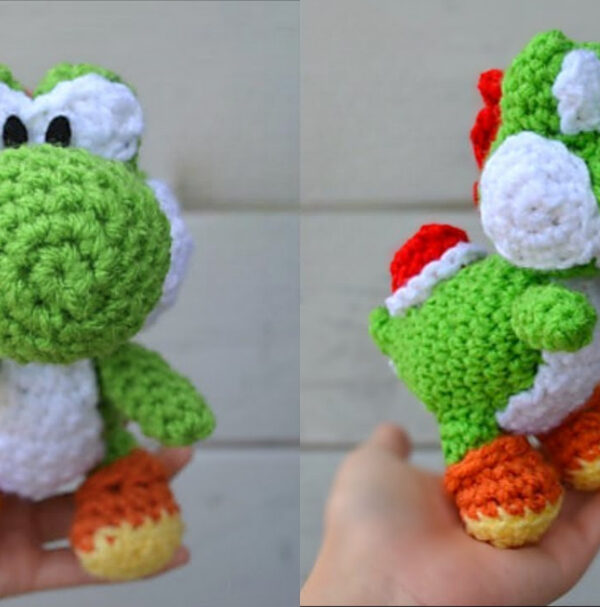 Crochet Green Dinosaur Amigurumi Patterns Plush Toy Collection