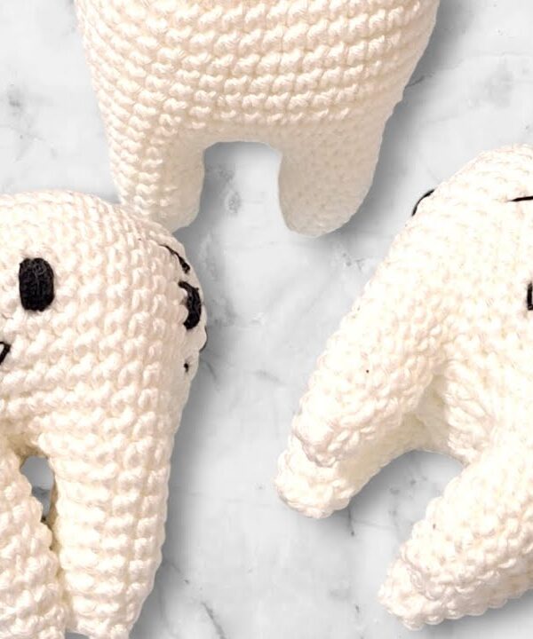 Unique Crochet Tooth Keychain Amigurumi Patterns For Dental Gift