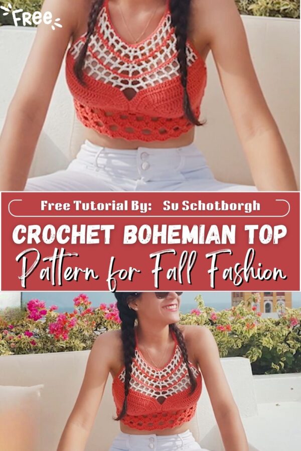 Passionate Crochet Bohemian Top Pattern for Fall Fashion