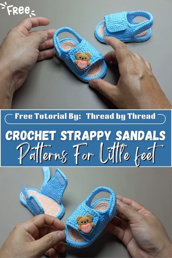 Polished Crochet Strappy Sandals Patterns For Little feet