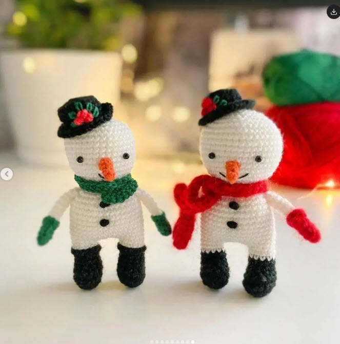 Shining Crochet Snowmen Amigurumi Pattern for Lovely Finishes 