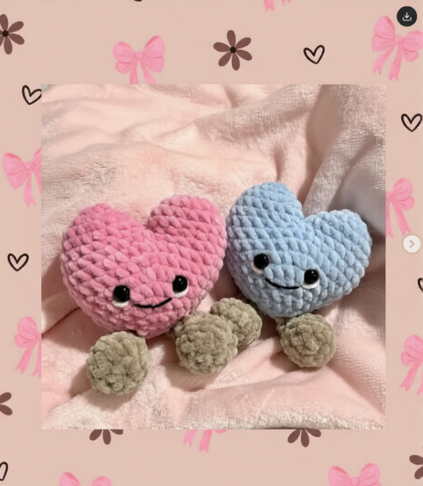 Bright Crochet Jellycat Hearts Amigurumi Pattern for Home Accents