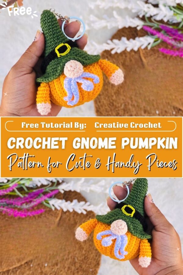 Awesome Crochet Gnome Pumpkin Amigurumi Pattern for Cute & Handy Pieces