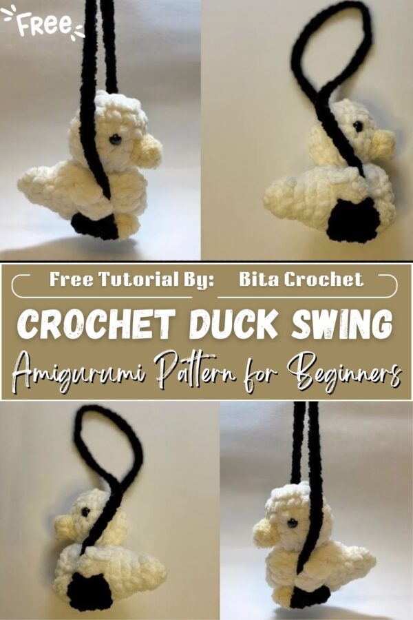  Charming Crochet Duck on Swing Amigurumi Pattern for Beginners