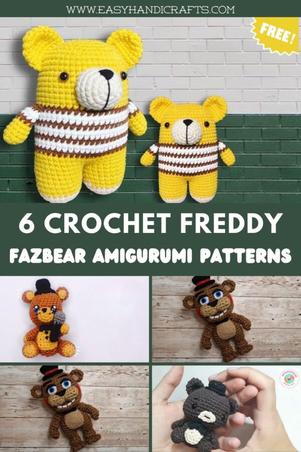 Crochet Freddy Fazbear Amigurumi Patterns for FNAF Fans