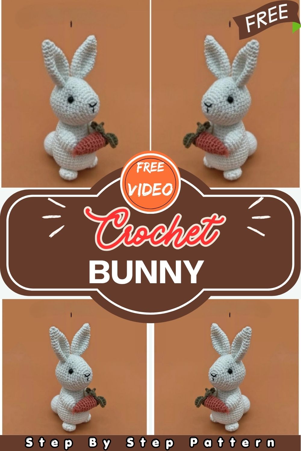 Crochet Rabbit Amigurumi Bunny Pattern for Beginners Quick & Easy Toy