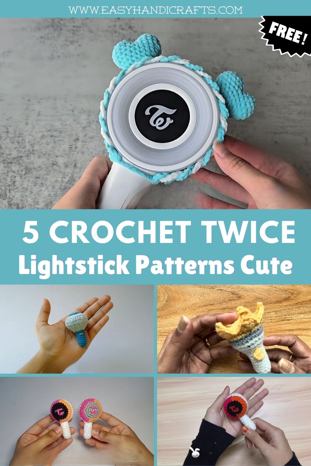 Crochet TWICE Lightstick Patterns Cute K-Pop Amigurumi Ideas