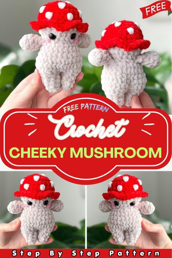 Cute Crochet Mushroom Plushie – Handmade Amigurumi Mushroom Doll
