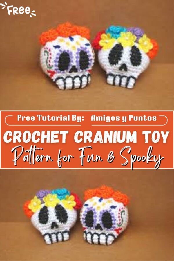 Dazzling Crochet Cranium Toy Easy Amigurumi Pattern for Fun & Spooky