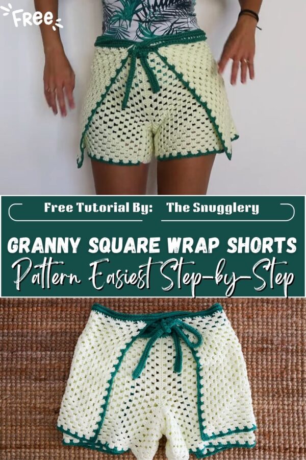 Energetic Crochet Granny Square Wrap Shorts Pattern Easiest Step-by-Step 