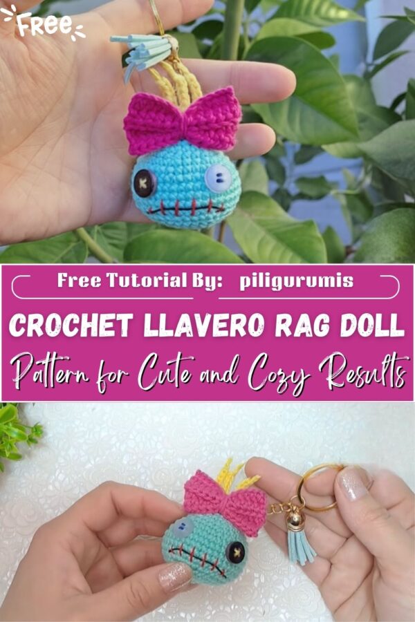 Fantastic Crochet Llavero Rag Doll Amigurumi Pattern for Cute and Cozy Results