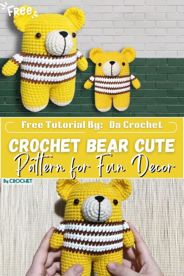 Fearless Crochet Bear Cute Amigurumi Pattern for Fun Decor