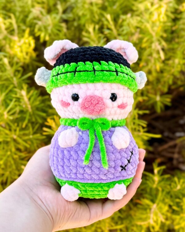 Frankenstein Pig Amigurumi – Free Crochet Pattern