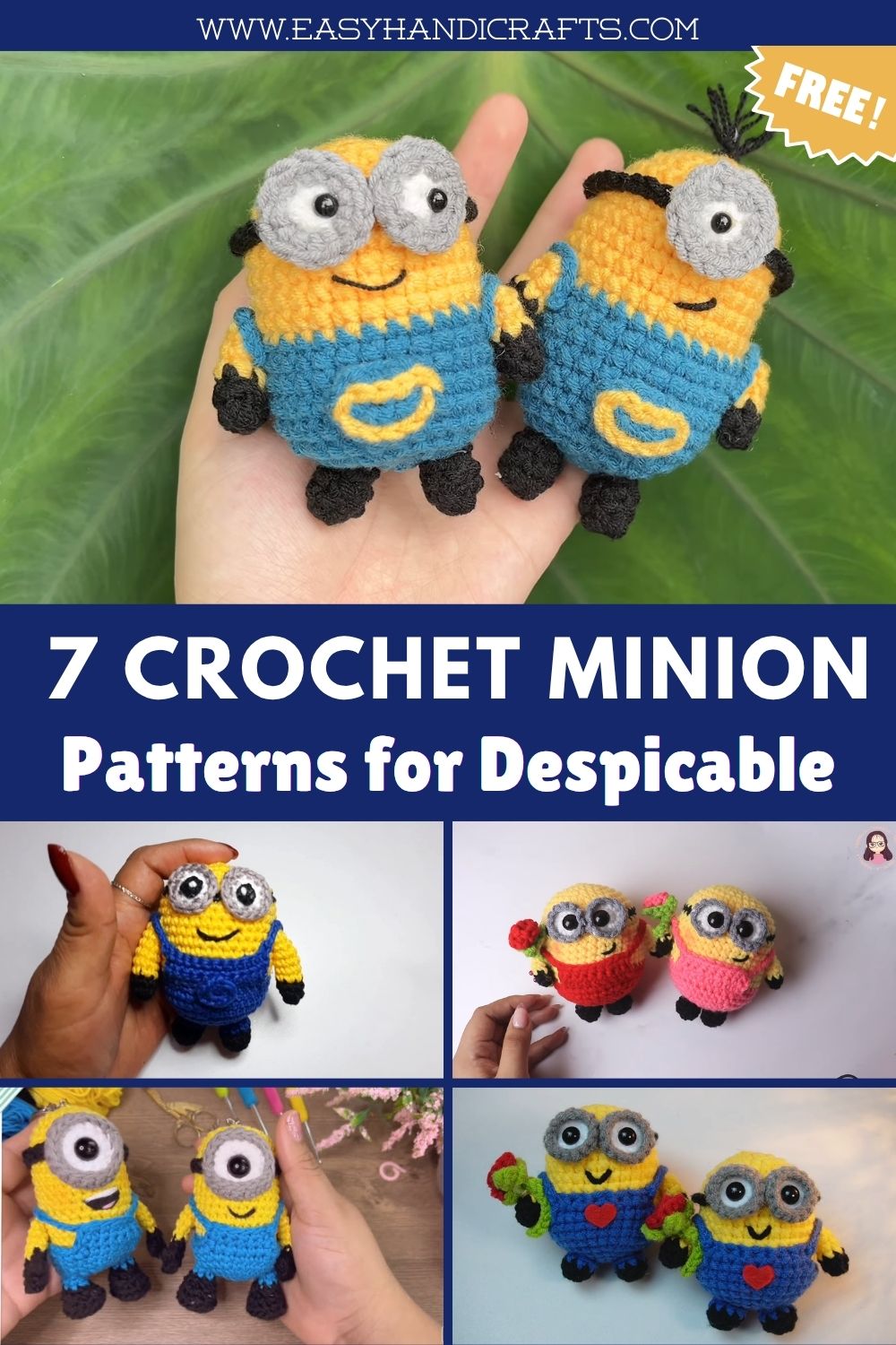 Free Crochet Minion Patterns for Despicable Me Fans