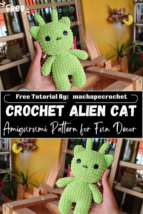 Incredible Crochet Alien Cat Amigurumi Pattern for Fun Decor