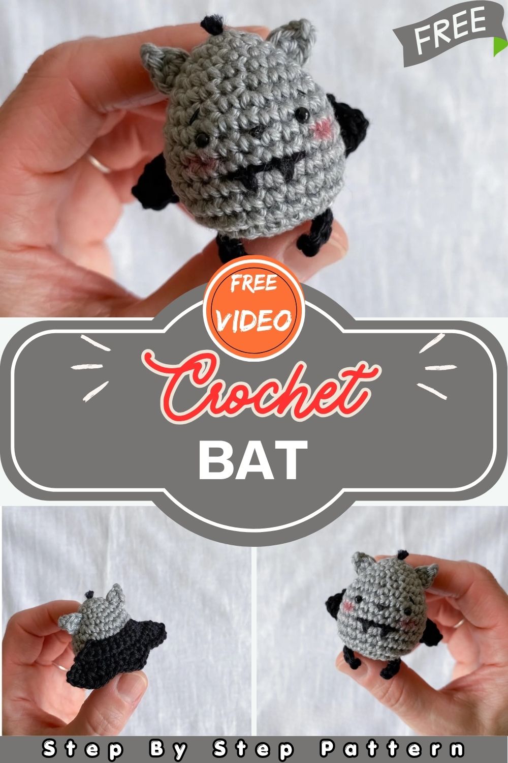 Make This Adorable Crochet Bat in Just a Few Hours – Free Amigurumi Pattern