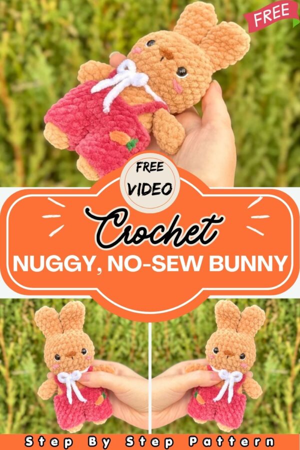 No-Sew Crochet Nuggy Bunny — Adorable Amigurumi Tutorial for Beginners