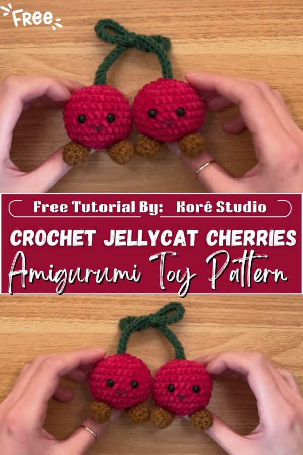 Polished Crochet Jellycat cherries Amigurumi Toy Pattern to Brighten Spaces