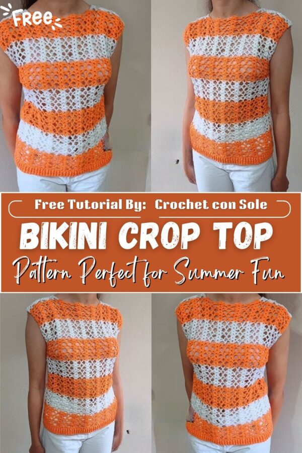 Precious Crochet Bikini Crop Top Pattern Perfect for Summer Fun