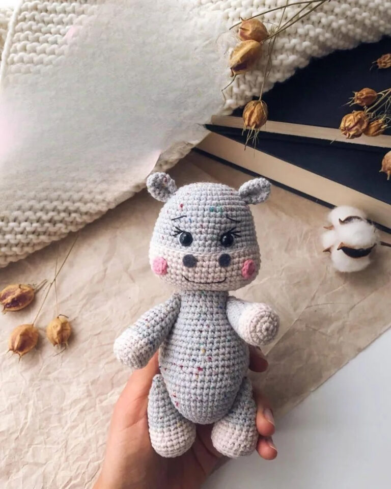 Make Your First Hippo Amigurumi Super Easy Crochet Pattern for Beginners