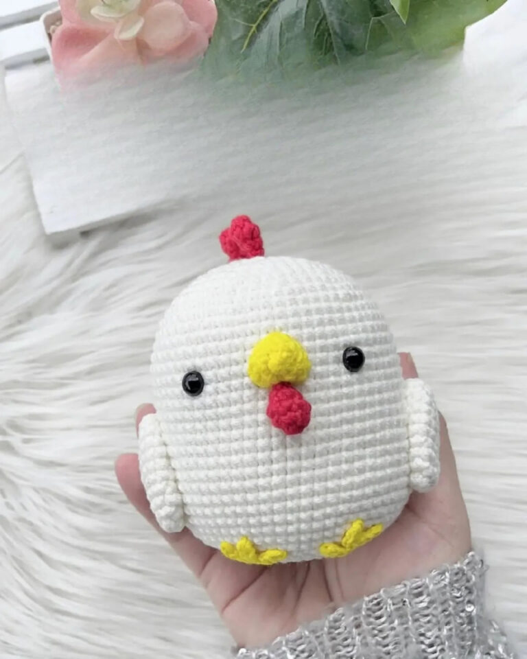 Make This Adorable Stuffed Chicken in 1 Hour – Easy Crochet Amigurumi Pattern