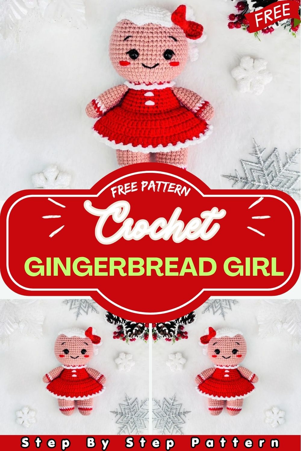 Gingerbread Girl Amigurumi Crochet Pattern: Your Cutest Holiday Project Yet