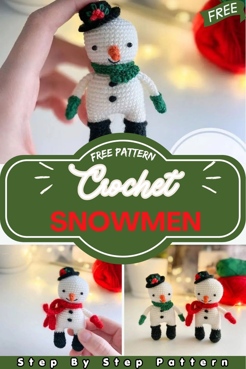 Shining Crochet Snowmen Amigurumi Pattern for Lovely Finishes