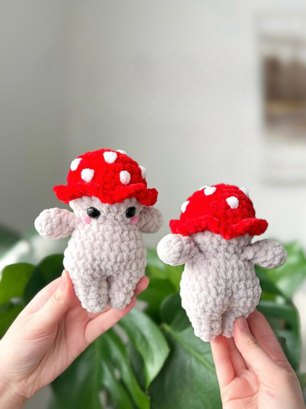 Cute Crochet Mushroom Plushie – Handmade Amigurumi Mushroom Doll