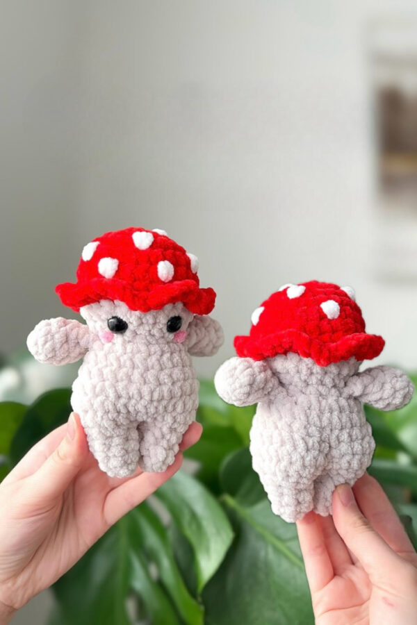 Cute Crochet Mushroom Plushie – Handmade Amigurumi Mushroom Doll