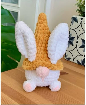 Crochet Bunny Gnome Amigurumi Pattern So Fluffy & Easy to Make