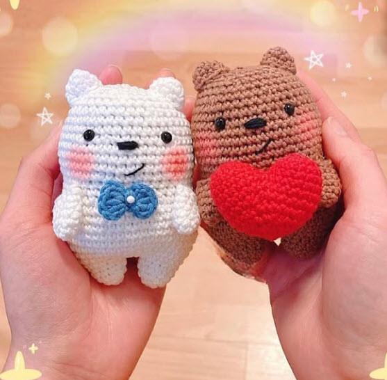 Make Your Crochet Own Tiny Bear Pair Amigurumi Free Pattern