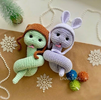 Charming Crochet Baby Snake Amigurmi Pattern – Step-by-Step